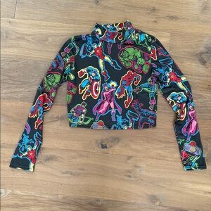 Wild Rich Kids adult long sleeve turtle neck. Avengers Marvel Superhero’s